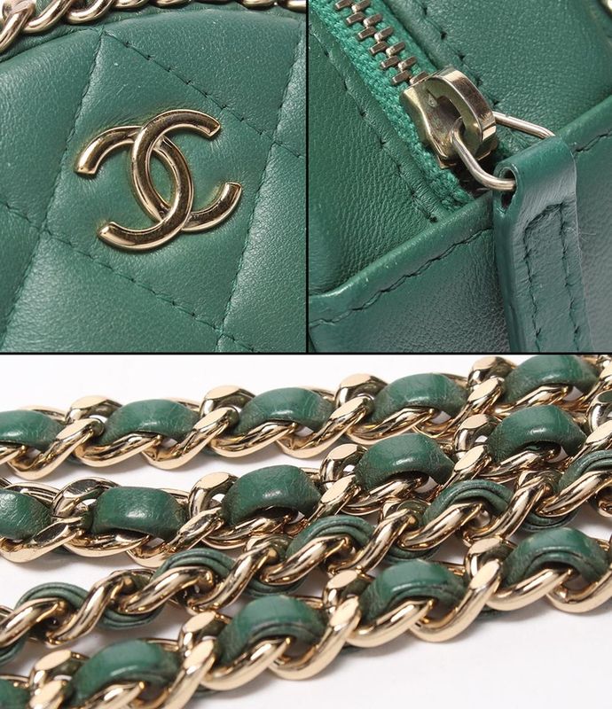 Chanel Chain Shoulder Bag Round Matelasse Gold Hardware No 28 Women's Chanel