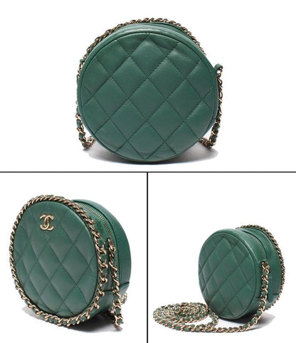 Chanel Chain Shoulder Bag Round Matelasse Gold Hardware No 28 Women's Chanel