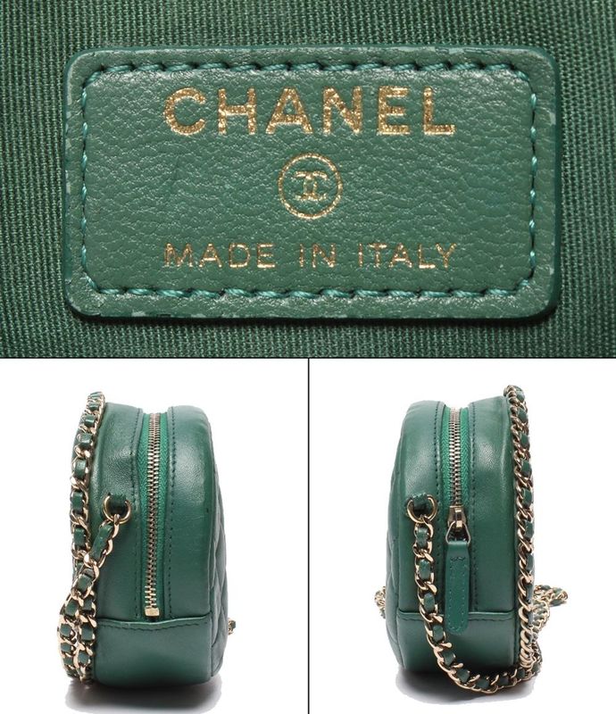 Chanel Chain Shoulder Bag Round Matelasse Gold Hardware No 28 Women's Chanel