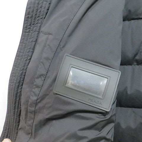Prada Sgn 946 2018 Down Jacket Blouson 46 Black Zip Up