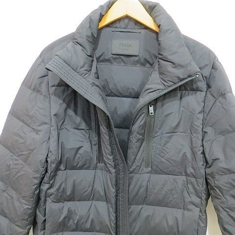 Prada Sgn 946 2018 Down Jacket Blouson 46 Black Zip Up