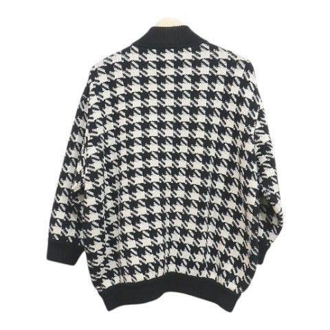 Gucci Bomber Jacket Cardigan Xkduy Black And White Houndstooth Pattern