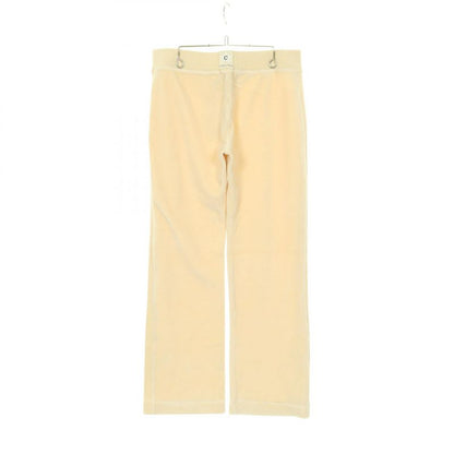Celine Pants Velor Beige Cotton Sweatpants Women's