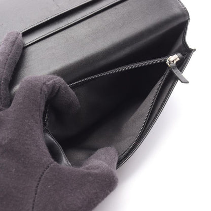 Chanel Bifold Long Wallet New Travel Line Black Leather New Travel Bifold Long