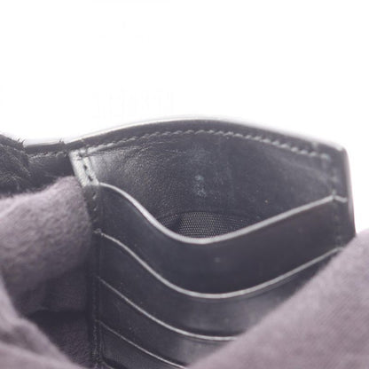 Bottega Veneta Bifold Long Wallet Intrecciato Black Leather Intrecciato Long