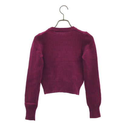 Prada | Wool Crew Neck Knit Sweater | 36 | Purple | Ladies