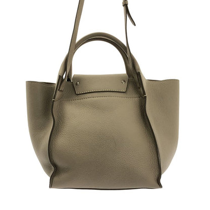 Celine Leather 2-Way Big Bag Small Handbag Light Taupe Ladies