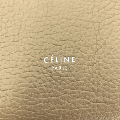 Celine Leather 2-Way Big Bag Small Handbag Light Taupe Ladies