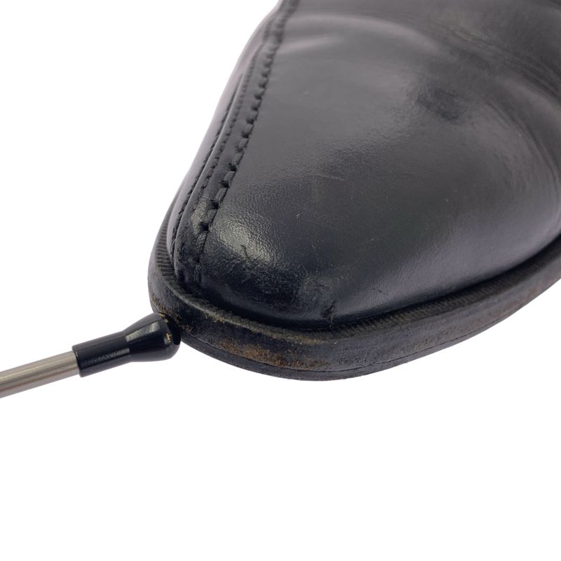 Bottega Veneta | Side Gore Leather Short Boots | 42 1 2 | Black | Men's