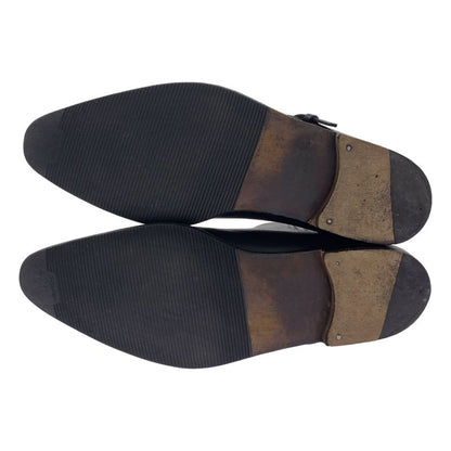 Bottega Veneta | Side Gore Leather Short Boots | 42 1 2 | Black | Men's