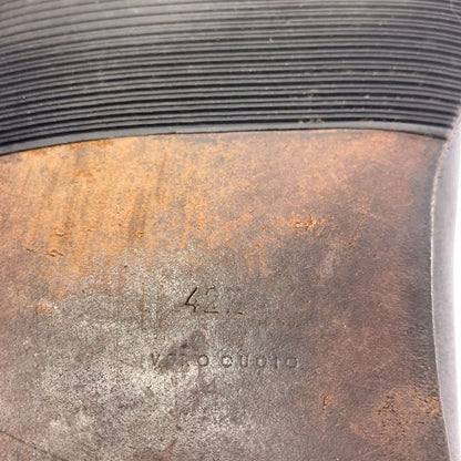 Bottega Veneta | Side Gore Leather Short Boots | 42 1 2 | Black | Men's