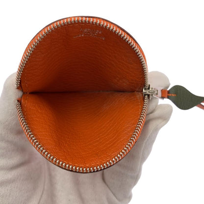 [] Hermes | Tutti Frutti Portomone Orange Coin Case Wallet | Orange Green |