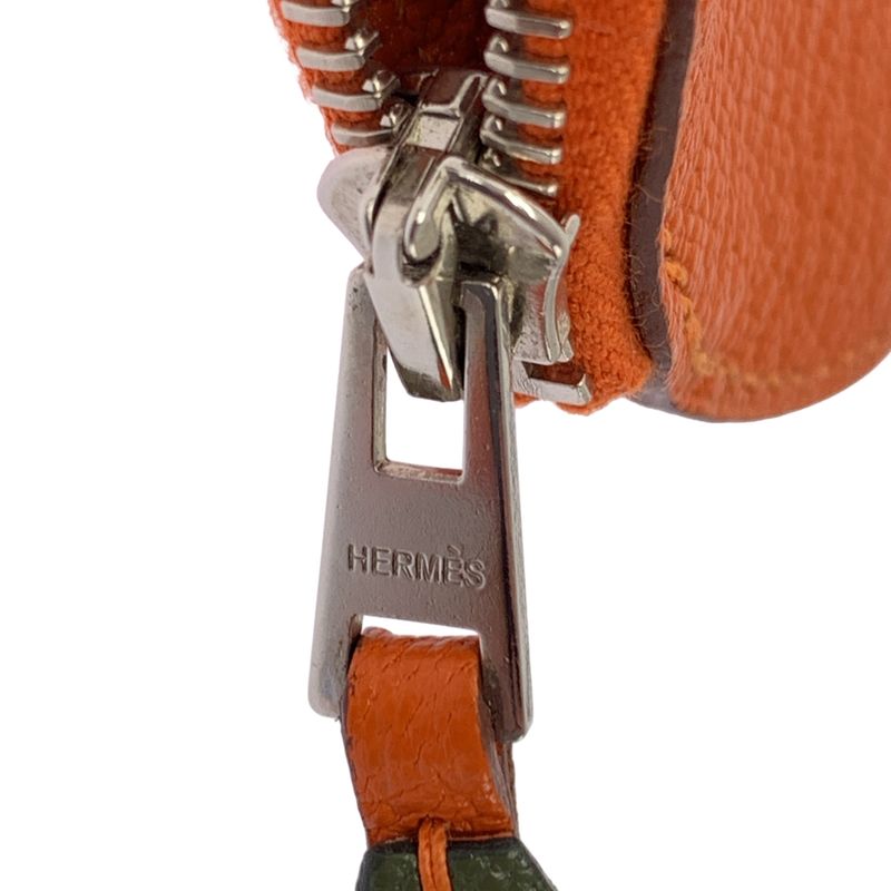 [] Hermes | Tutti Frutti Portomone Orange Coin Case Wallet | Orange Green |