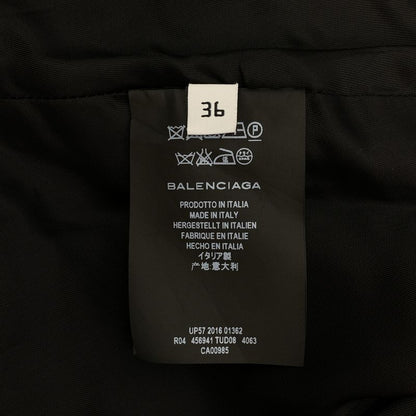 [] Balenciaga | Cotton Back Zip Dress Fully Lined | 36 | Navy | Ladies