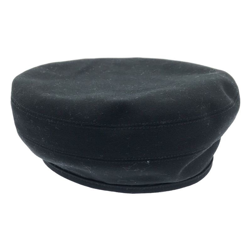 Hermes Saint Honore Hosey & Hoody Cotton Beret 57 Black Ladies