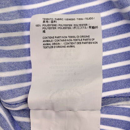 Balenciaga | Striped Tie Gathered Blouse Shirt | 34 | Blue White | Ladies