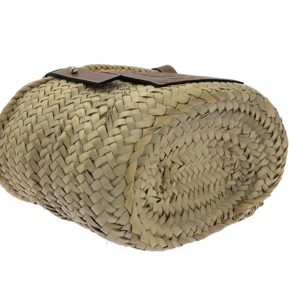 Loewe Anagram Logo Basket Bag Small Natural Brown Ladies
