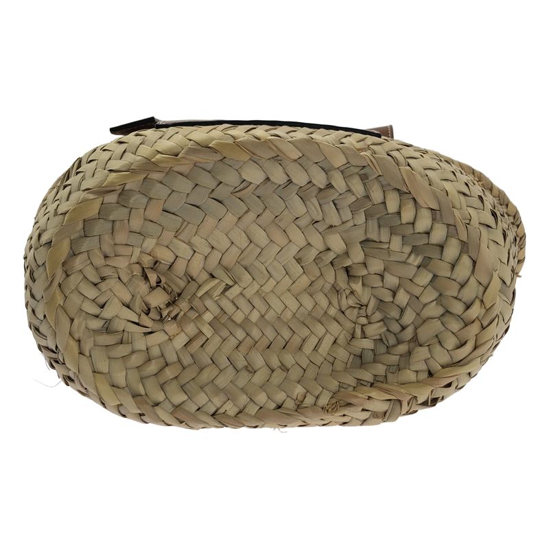 [] Loewe | Anagram Logo Basket Bag Small | Natural Brown | Ladies