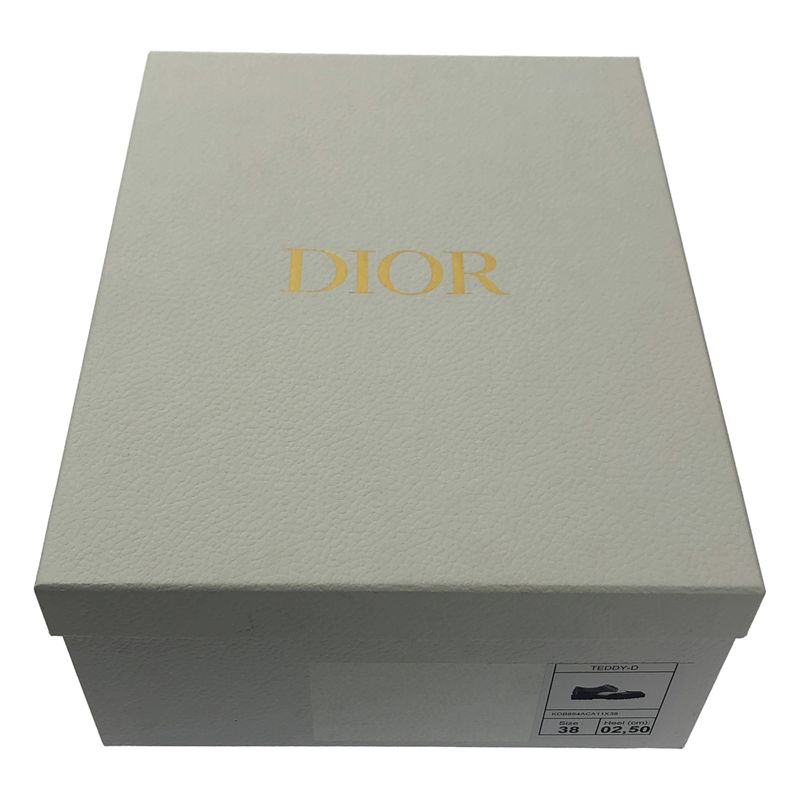 [] Christian DIOR | Teddy Wingtip Lace-up Shoes | 38 | Black White | Ladies