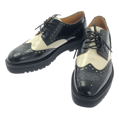 [] Christian DIOR | Teddy Wingtip Lace-up Shoes | 38 | Black White | Ladies