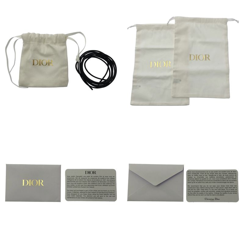 [] Christian DIOR | Teddy Wingtip Lace-up Shoes | 38 | Black White | Ladies