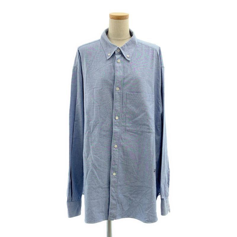 Loewe | 2021ss | Embroidered Anagram Logo Oversilhouette Shirt | 43 | Blue |