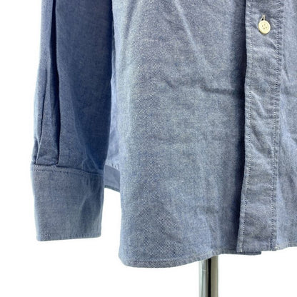 Loewe 2021 SS Embroidered Anagram Logo Oversilhouette Shirt 43 Blue