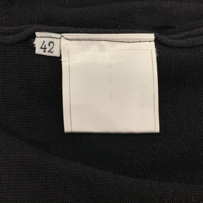 Chanel | Cotton Rib T-shirt Cut And Sew | 42 | Black | Ladies