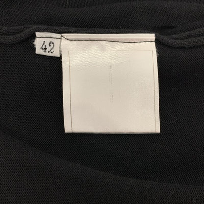 Chanel | Cotton Rib T-shirt Cut And Sew | 42 | Black | Ladies