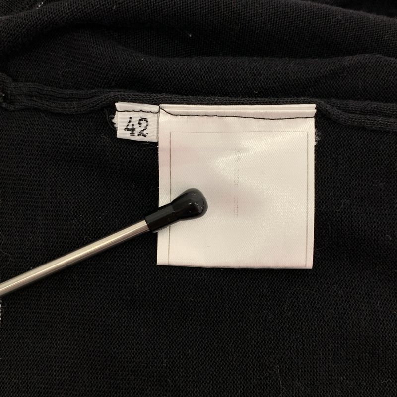 Chanel | Cotton Rib T-shirt Cut And Sew | 42 | Black | Ladies