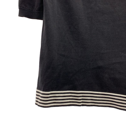 Chanel | Cotton Rib T-shirt Cut And Sew | 42 | Black | Ladies