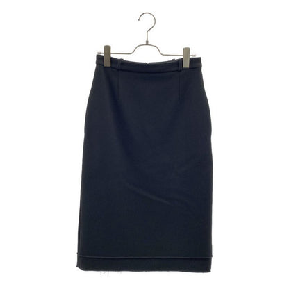Balenciaga | Back Zip Slit Skirt Fully Lined | 34 | Black | Ladies