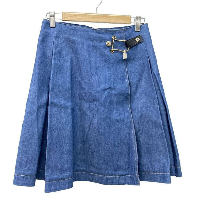 Balenciaga Skirt Size 38 M Women's - 413264 Tqd22 Blue Knee Length Denim