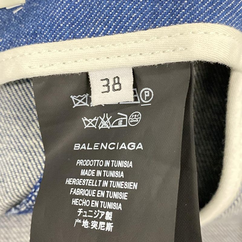 Balenciaga Skirt Size 38 M Women's - 413264 Tqd22 Blue Knee Length Denim