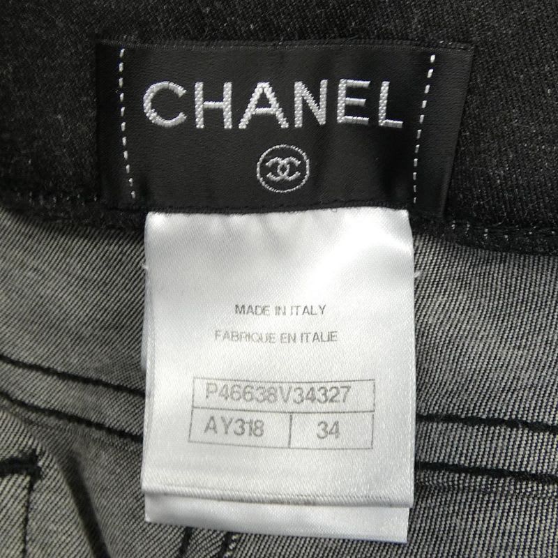 Chanel Size 34 Black Pants