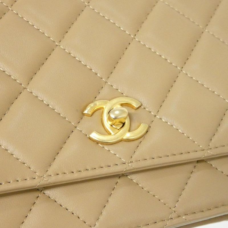 Chanel Ap1450 Chain Beige Wallet