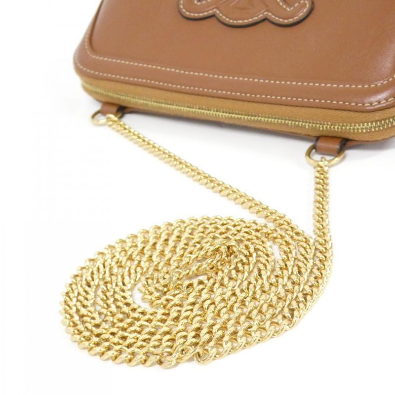 Celine Chain Clutch Cuile Triomphe 10e383dr8 Shoulder Bag