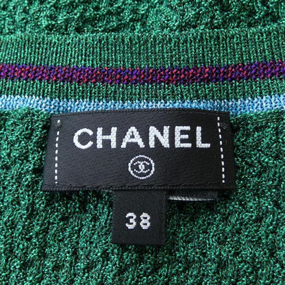 Chanel Size 38 Green Cardigan