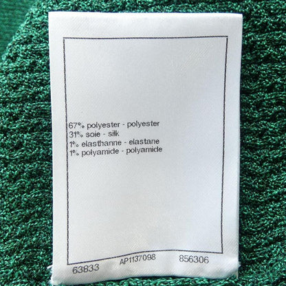 Chanel Size 38 Green Cardigan