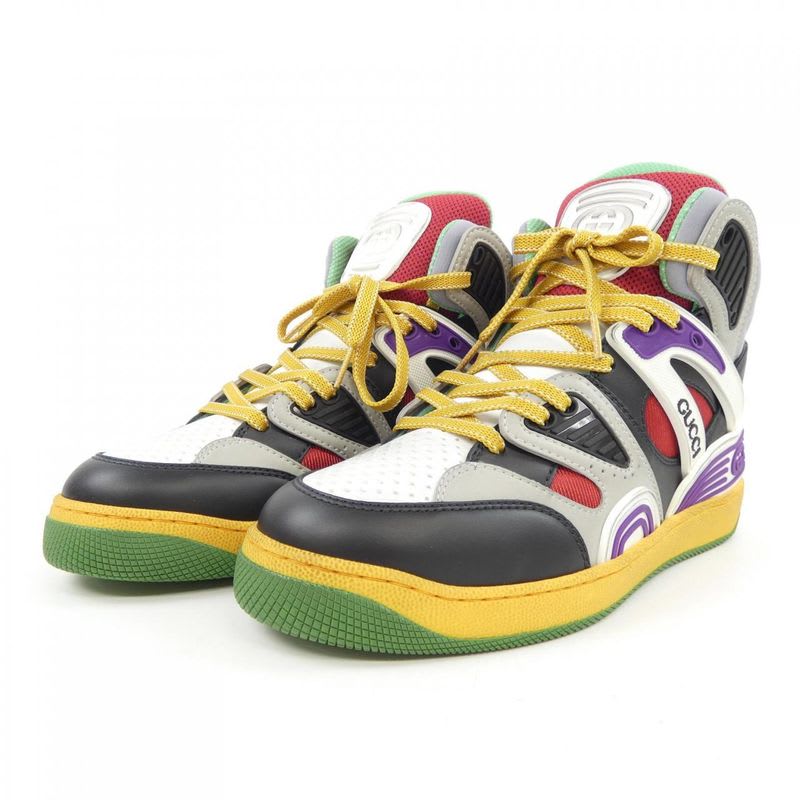 Gucci Basket Size 5 Black Sneakers