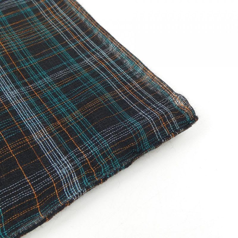 Hermes Plaid Tartan Green Stole