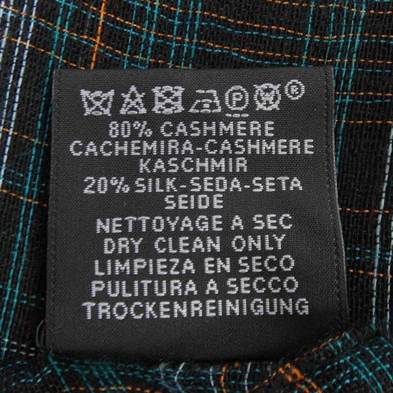 Hermes Plaid Tartan Green Stole
