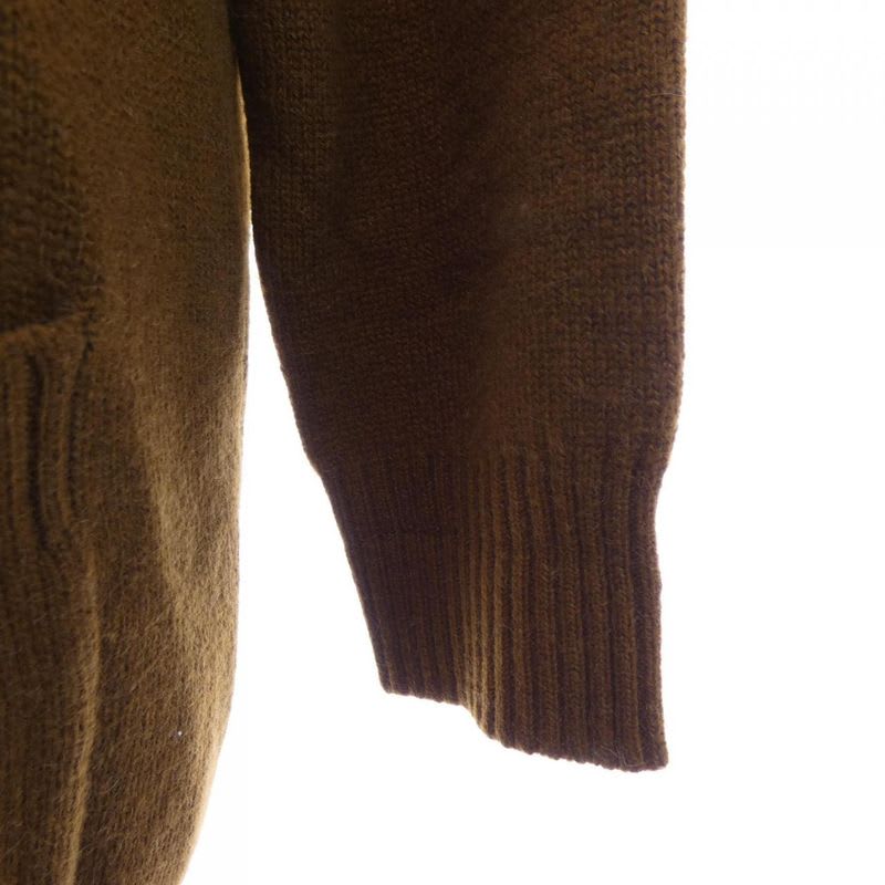 Hermes Size 38 Brown Cardigan