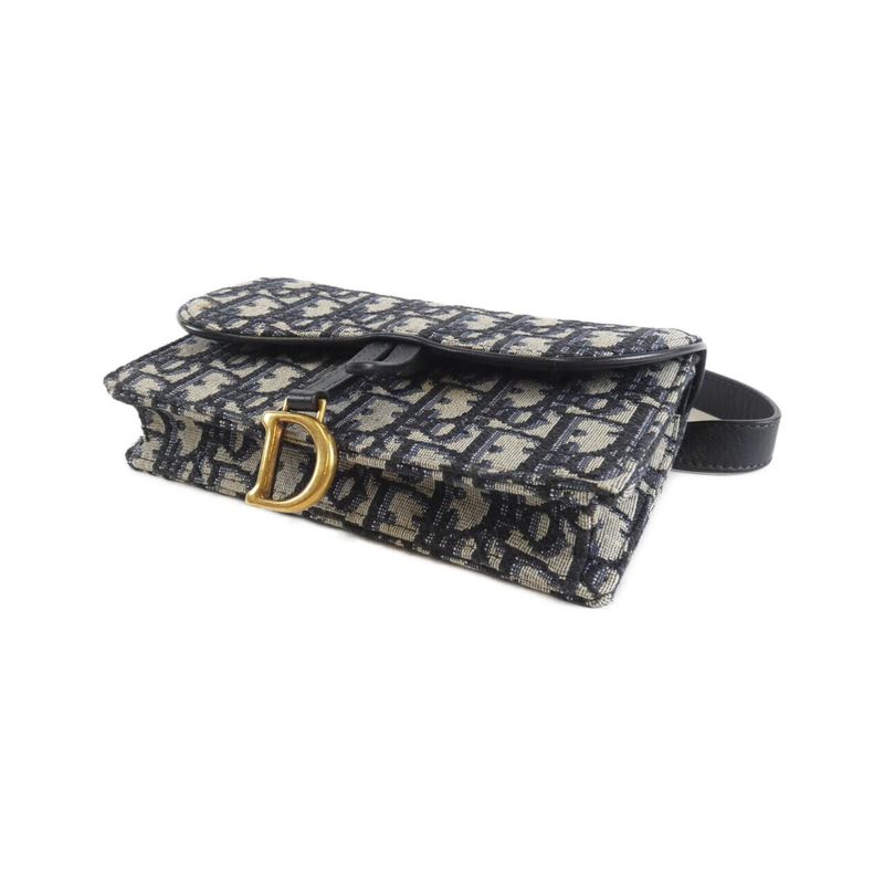 Christian Dior Oblique Saddle Belt Pouch S5619ctzq Waist Bag