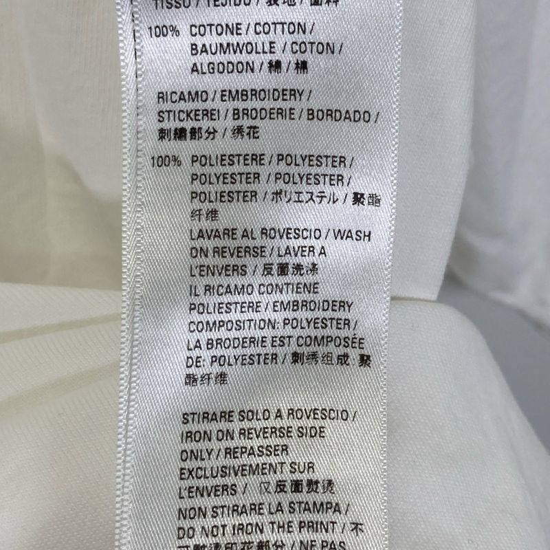 Balenciaga 21 Years 651795 White Logo Short Sleeve Back Silhouette T-shirt S