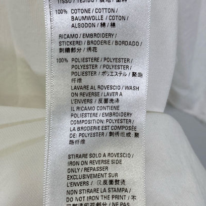 Balenciaga 21 Years 651795 White Logo Short Sleeve Back Silhouette T-shirt S