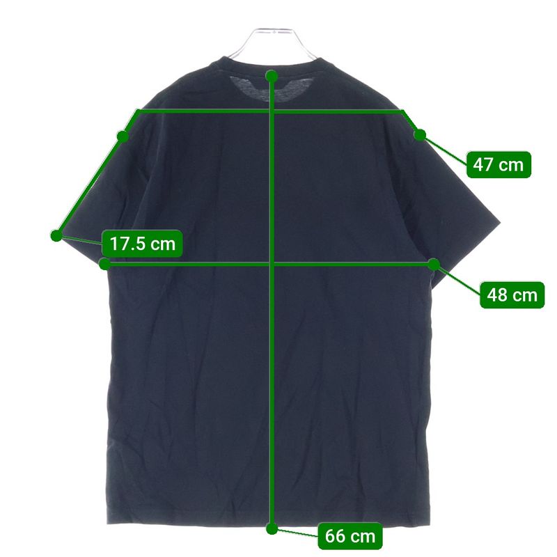 Balenciaga Front Logo Print Crew Neck Short Sleeve T-shirt Cut And Sew Black