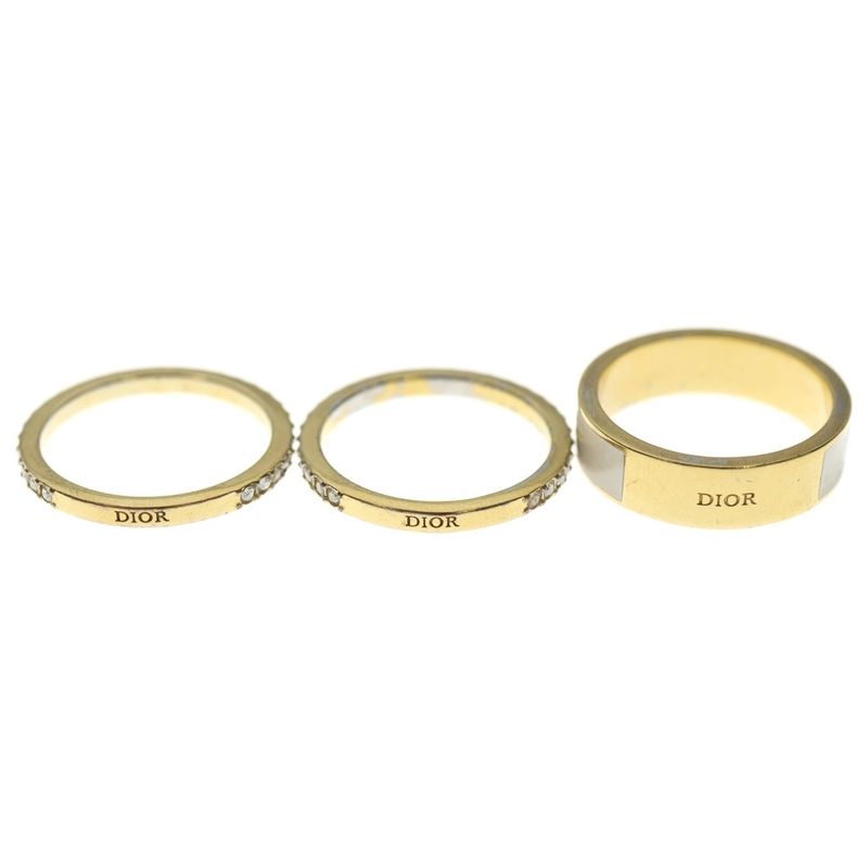 Christian Dior Code Logo GP Ring Set Ring Gold