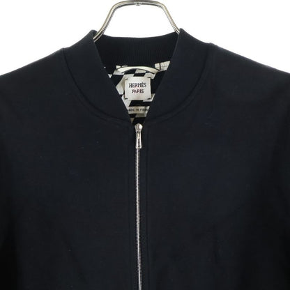 Hermes Kinit ZIP Blouson Knit Zip Blouson Jacket Black