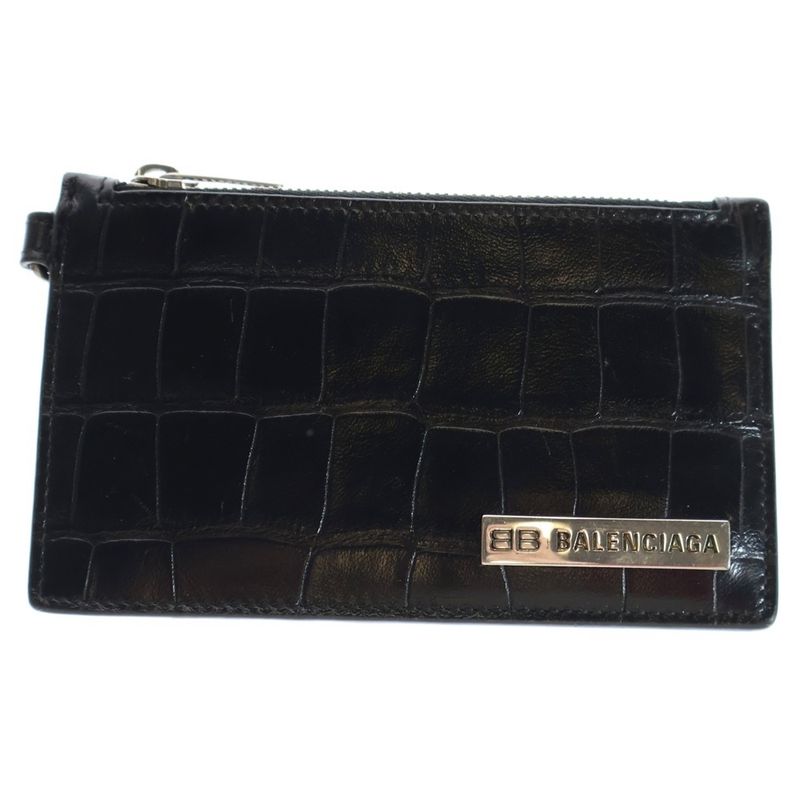 Balenciaga Shape Pressed Croco Fragment Case Card Case Accessory Pouch Bag